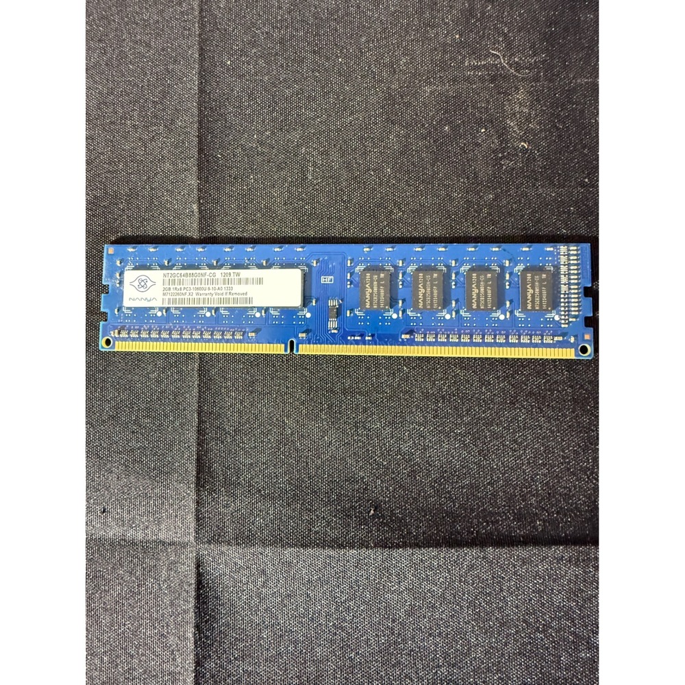 Nanya 2GB DDR3 RAM PC3-10600U 1333MHz Desktop Memory NT2GC64B88G0NF-CG Excellent